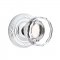 Emtek 8107 Lowell Crystal Knob with Ribbon & Reed Rosette Polished Chrome