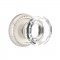Emtek 8101 Lowell Crystal Knob with Rope Rosette Satin Nickel