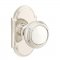Emtek 8108 Norwich Knob with #8 Rosette Polished Nickel