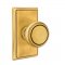 Emtek 8121 Norwich Knob with Rectangular Rosette French Antique Brass