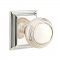 Emtek 8161 Norwich Knob with Wilshire Rosette Polished Nickel