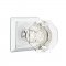 Emtek 8131 Old Town Clear Knob with Quincy Rosette Polished Chrome