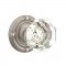 Emtek 8107 Old Town Clear Knob with Ribbon & Reed Rosette Antique Nickel
