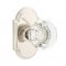 Emtek 8108 Old Town Clear Knob with #8 Rosette Polished Nickel