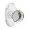 Emtek 8108 Providence Crystal Knob with #8 Rosette Polished Chrome