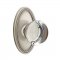 Emtek 8120 Providence Crystal Knob with Oval Rosette Antique Nickel