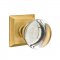 Emtek 8131 Providence Crystal Knob with Quincy Rosette French Antique Brass