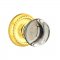 Emtek 8101 Providence Crystal Knob with Rope Rosette Polished Brass