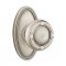 Emtek 8120 Ribbon & Reed Knob with Oval Rosette Antique Nickel