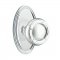Emtek 8120 Ribbon & Reed Knob with Oval Rosette Polished Chrome