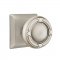 Emtek 8131 Ribbon & Reed Knob with Quincy Rosette Antique Nickel