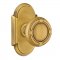 Emtek 8108 Ribbon & Reed Knob with #8 Rosette French Antique Brass
