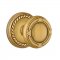 Emtek 8101 Ribbon & Reed Knob with Rope Rosette French Antique Brass