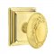 Emtek 8161 Victoria Knob with Wilshire Rosette Polished Brass