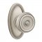 Emtek 8120 Waverly Knob with Oval Rosette Antique Nickel