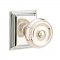 Emtek 8161 Waverly Knob with Wilshire Rosette Polished Nickel