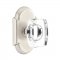 Emtek 8108 Windsor Crystal Knob with #8 Rosette Satin Nickel