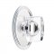 Emtek 8120 Windsor Crystal Knob with Oval Rosette Polished Chrome