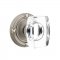 Emtek 8107 Windsor Crystal Knob with Ribbon & Reed Rosette Antique Nickel