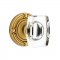 Emtek 8107 Windsor Crystal Knob with Ribbon & Reed Rosette French Antique Brass