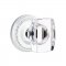 Emtek 8101 Windsor Crystal Knob with Rope Rosette Polished Chrome