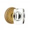 Emtek 8101 Windsor Crystal Knob with Rope Rosette French Antique Brass