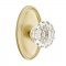 Emtek 8120 Astoria Knob with Oval Rosette Satin Brass