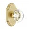 Emtek 8108 Georgetown Knob with #8 Rosette Satin Brass