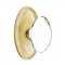 Emtek 8120 Hampton Knob with Oval Rosette Satin Brass