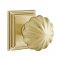 Emtek 8161 Melon Knob with Wilshire Rosette Satin Brass