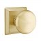 Emtek 8131 Providence Knob with Quincy Rosette Satin Brass