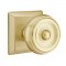 Emtek 8131 Waverly Knob with Quincy Rosette Satin Brass