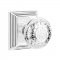 Emtek 8161 Lancaster Knob with Wilshire Rosette Polished Chrome