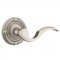 Emtek 8107 Cortina Lever with Ribbon & Reed Rosette Antique Nickel
