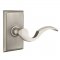 Emtek 8121 Cortina Lever with Rectangular Rosette Antique Nickel