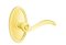 Emtek 8120 Elan Lever with Oval Rosette Polished Brass