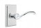 Emtek 8121 Elan Lever with Rectangular Rosette Polished Chrome