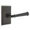 Emtek Merrimack Door Handle, Classic Brass, Rectangular Rosette, Oil Rubbed Bronze (US10B) Finish