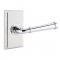 Emtek 8121 Merrimack Lever with Rectangular Rosette Polished Chrome