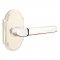 Emtek 8108 Milano Lever with #8 Rosette Polished Nickel