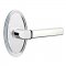 Emtek 8120 Milano Lever with Oval Rosette Polished Chrome