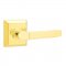 Emtek 8131 Milano Lever with Quincy Rosette Polished Brass