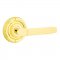 Emtek 8107 Milano Lever with Ribbon & Reed Rosette Polished Brass