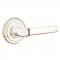Emtek 8100 Milano Lever with Regular Rosette Polished Nickel