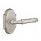 Emtek 8107 Ribbon & Reed Lever with #8 Rosette Antique Nickel