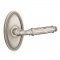 Emtek 8120 Ribbon & Reed Lever with Oval Rosette Antique Nickel