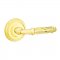Emtek 8101 Ribbon & Reed Lever with Rope Rosette Polished Brass