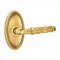 Emtek 8120 Ribbon & Reed Lever with Oval Rosette French Antique Brass