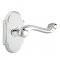 Emtek 8108 Rope Lever with #8 Rosette Polished Chrome