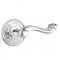 Emtek 8106 Rope Lever with Lancaster Rosette Polished Chrome